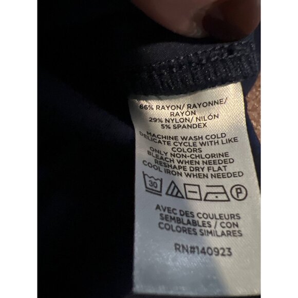 Ann Taylor Loft Womens Straight-Leg Navy Pants Size Small New With Tags - Picture 7 of 8